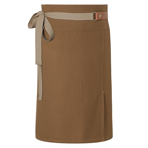 Fartuch Krotki Twillowy z Recyklingu KY055 - Cinnamon (ca. Pantone 2321C)