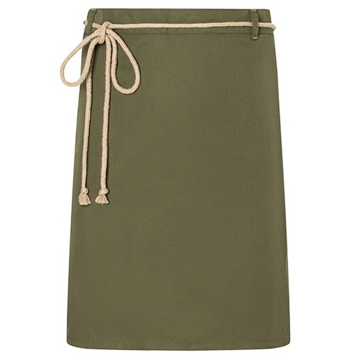 Fartuch Wiazany Twillowy KY057 - Moss Green (ca. Pantone 7764C)