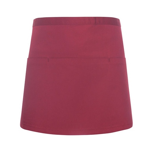 [KY101-1000224733] Fartuch Kelnerski Twillowy Funkcjonalny KY101 - Bordeaux (ca. Pantone 209C)