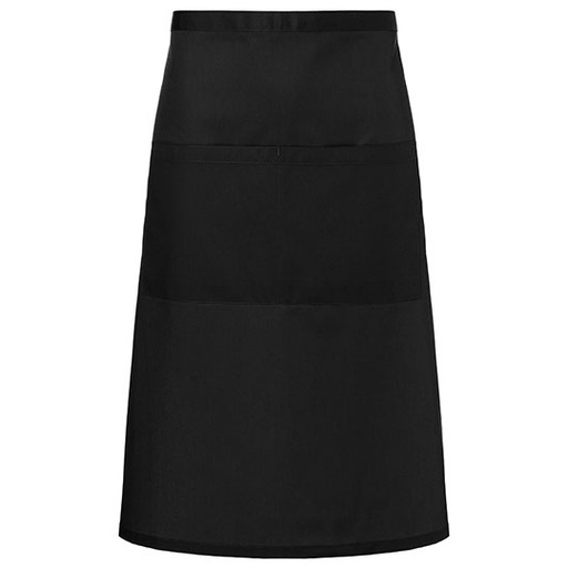 Fartuch Bistro z Kieszenią KY112 - Black (ca. Pantone 419C)