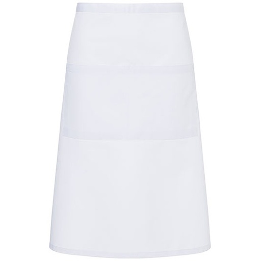 Fartuch Bistro Twillowy Poliester Bawelna KY112 - White