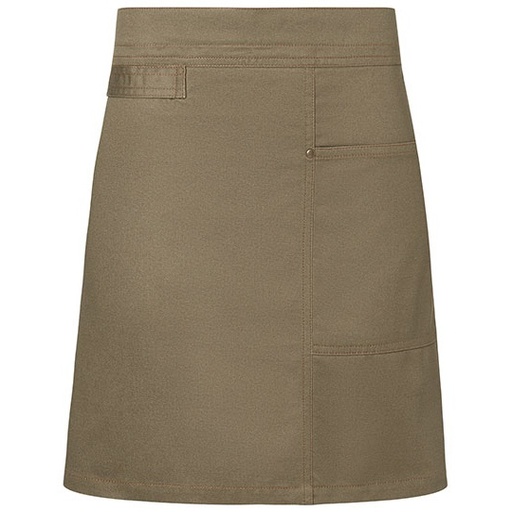 Fartuch Biodrowy Twill Bawelniany KY114 - Khaki (ca. Pantone 7497 C)