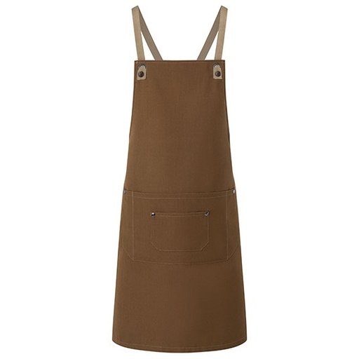 Fartuch Z Kieszeniami Odpinanymi Paskami Tkanina Twill KY120 - Cinnamon (ca. Pantone 2321C)