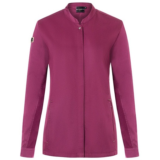 Kurtka Kucharska Damska Slim Fit Oddychajaca Poliester Bawelna KY134 - Fuchsia (ca. Pantone 689C)