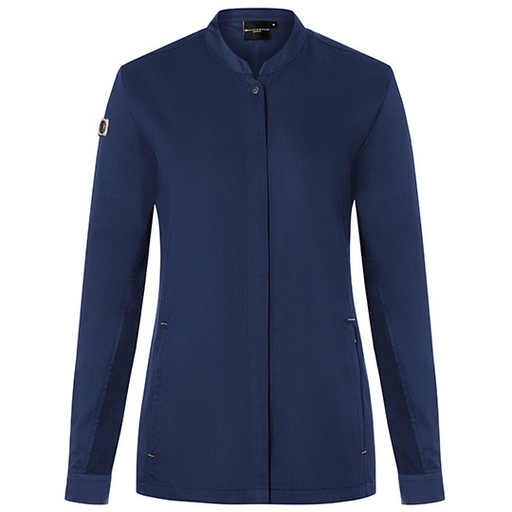 Kurtka Kucharska Damska Slim Fit Oddychająca Poliester Bawełna KY134 - Steel Blue (ca. Pantone 2380C)