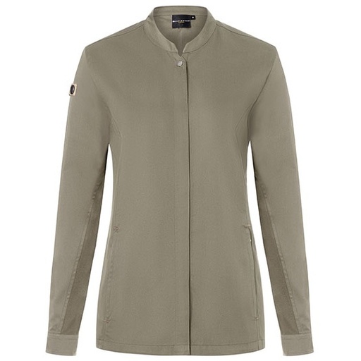 Kurtka Kucharska Damska Slim Fit Oddychająca Poliester Bawełna KY134 - Sage (ca. Pantone 416C)
