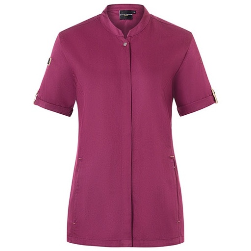 Bluza Kucharska Damska Slim Fit Oddychajaca KY135 - Fuchsia (ca. Pantone 689C)
