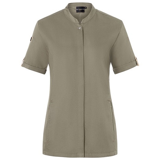 Bluza Kucharska Damska Slim Fit Oddychajaca KY135 - Sage (ca. Pantone 416C)