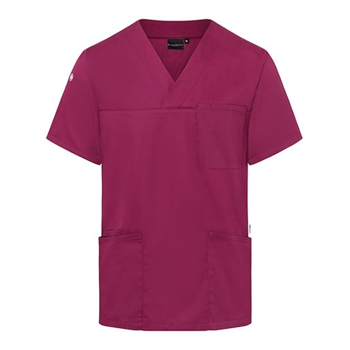 Męska tunika robocza z krótkim rękawem KY139 - Fuchsia