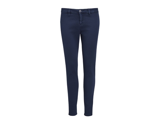 Spodnie Damskie Slim Bawełna Elastan L01425 - French Navy