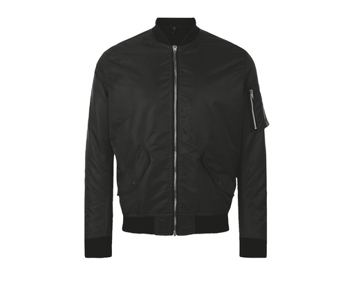 Kurtka unisex z zamkiem i ściągaczami L01616 - Black