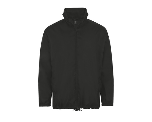 Kurtka wiatrówka unisex z kapturem L01618 - Black