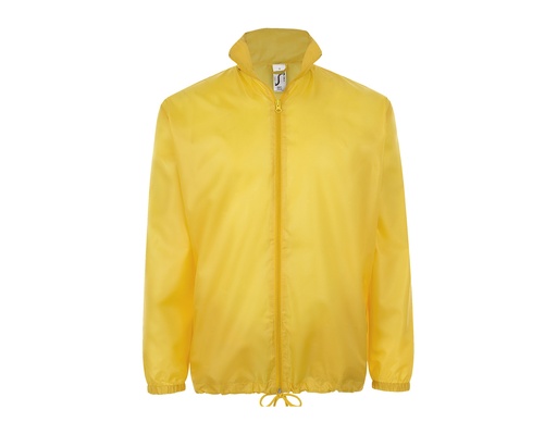 Kurtka Wiatrowka Unisex Poliester Wodoodporna L01618 - Gold