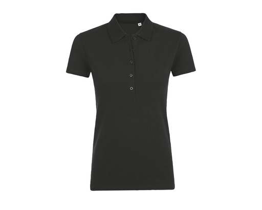 Damskie polo dopasowane L01709 - Black