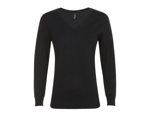 Damski sweter slim L01711 - Black