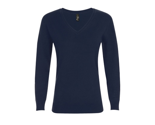 Damski sweter slim L01711 - French Navy