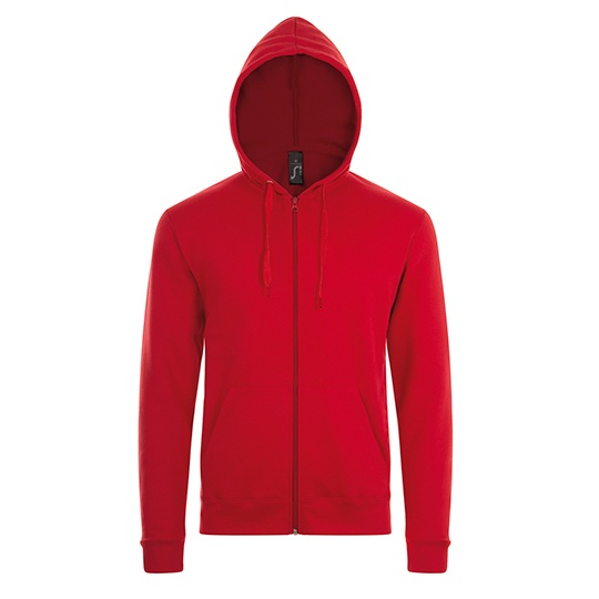 Bluza Klasyczna Unisex Bawełna Ring-Spun Rozpinana L01714 - Red