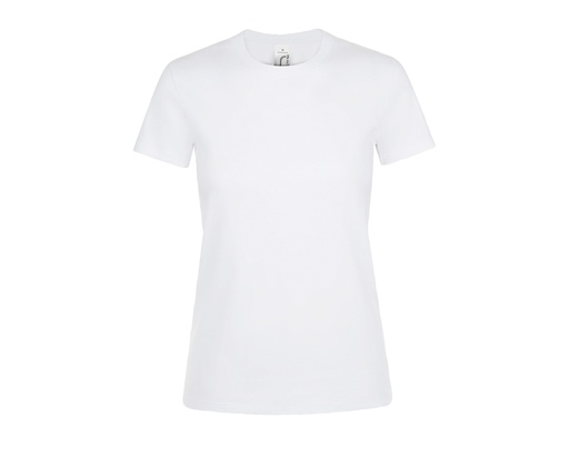 T-shirt Damski Slim Bawelniany L01825 - White