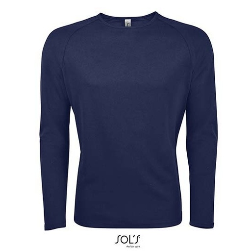 Męska koszulka sportowa raglan L02071 - French Navy