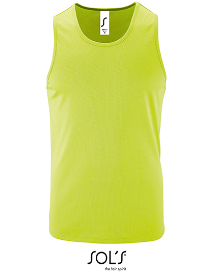 Męski tank top sportowy Sporty  - Apple Green