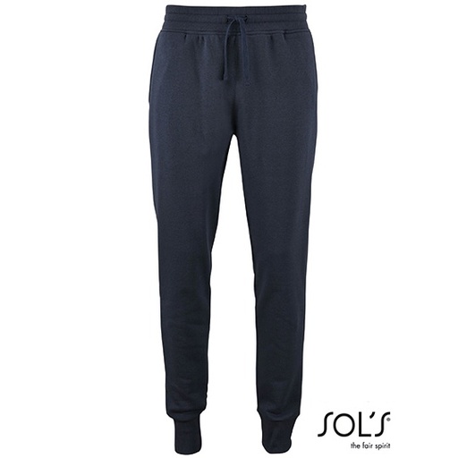 Meskie dopasowane spodnie dresowe L02084 - French Navy