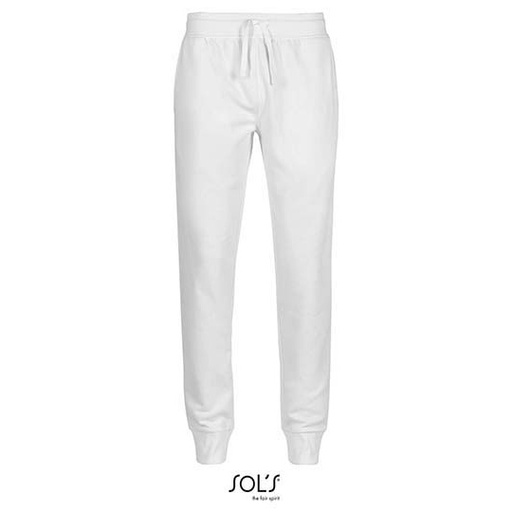 Meskie dopasowane spodnie dresowe L02084 - White