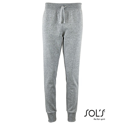 Damskie dopasowane spodnie dresowe L02085 - Grey Melange