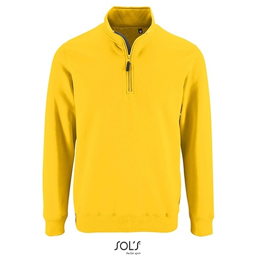 Bluza Meska Ze Stojka Z Zamkiem Bawelna Ring-Spun L02088 - Gold