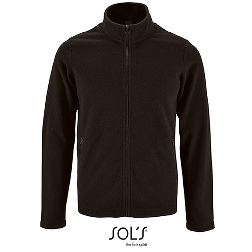 Bluza Męska Polarowa ze Stójką L02093 - Black