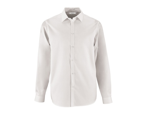 Męska koszula z teksturą L02102 - White