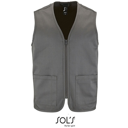 Bezrekawnik Unisex Poliester Bawelna L02110 - Charcoal Grey (Solid)