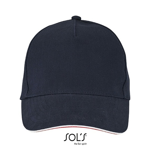 Czapka unisex trzykolorowa L02116 - French Navy