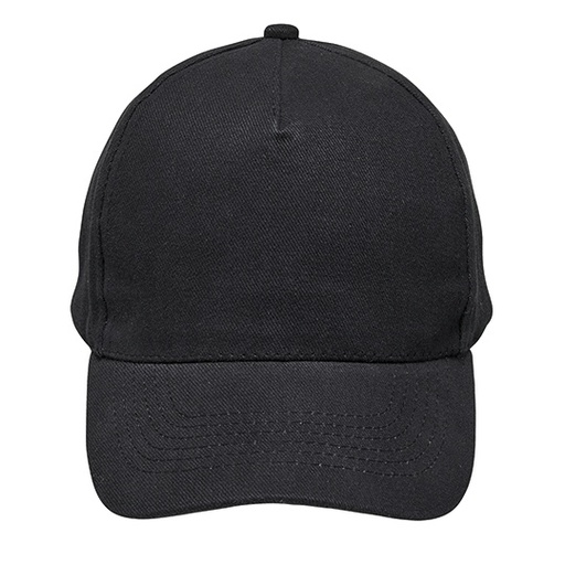 Czapka 5 Paneli Bawelniana Regulowana L02116 - Black