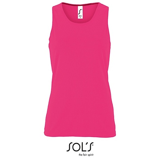 Top Damski Sportowy Oddychajacy L02117 - Neon Pink
