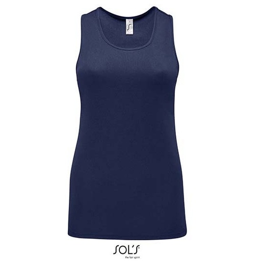 Top Damski Sportowy Oddychajacy L02117 - French Navy