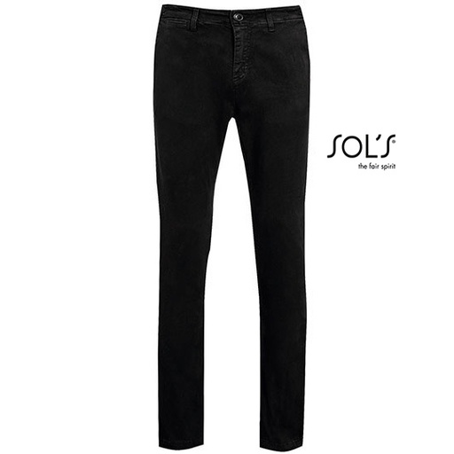 Męskie spodnie chino L02120 - Black