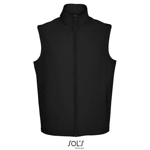 Męski softshell z przedłużonym tyłem L02887 - Black