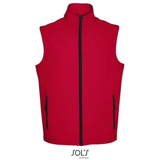 Bezrekawnik Meski Softshell Wodoodporny L02887 - Pepper Red