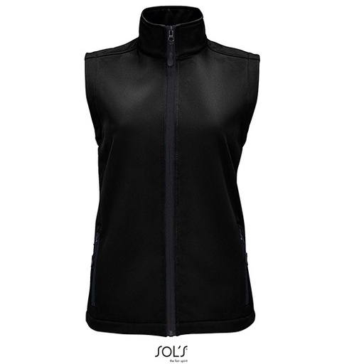 Damski bezrękawnik softshell L02888 - Black