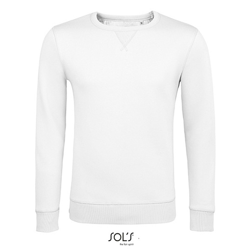 Bluza Okragly Dekolt Bawelniana Niska Kurczliwosc L02990 - White