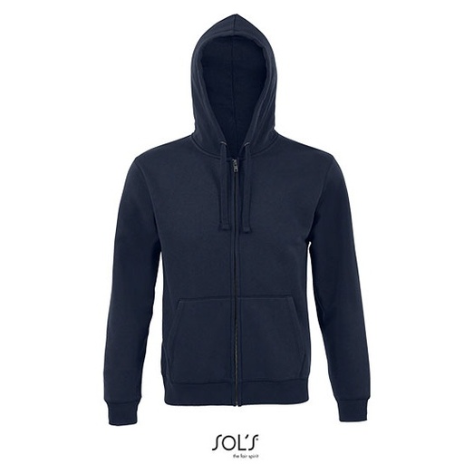 Bluza Męska na Zamek Bawełniana Szczotkowana L03105 - French Navy