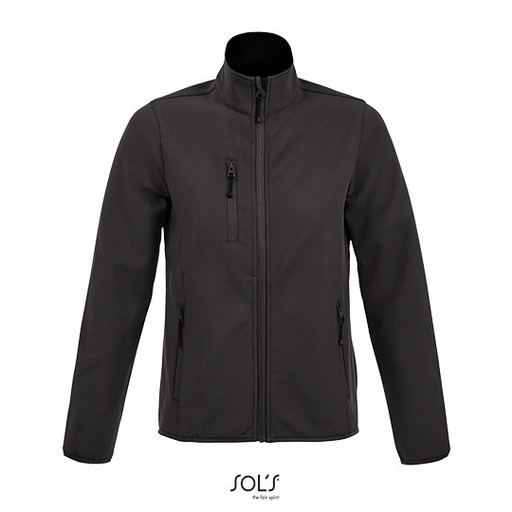 Damska kurtka softshellowa z polarową podszewką L03107 - Charcoal Grey (Solid)