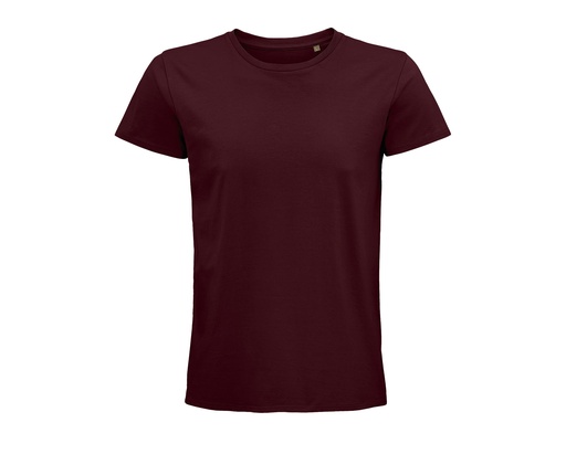 T-shirt męski z krótkim rękawem L03565 - Burgundy