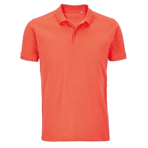 Koszulka Polo Klasyczna Bawełna Organiczna Pique L03566 - Pop Orange