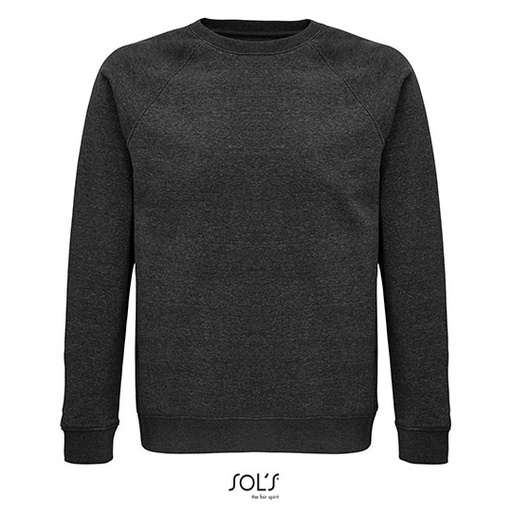 Bluza unisex raglanowa L03567 - Charcoal Melange