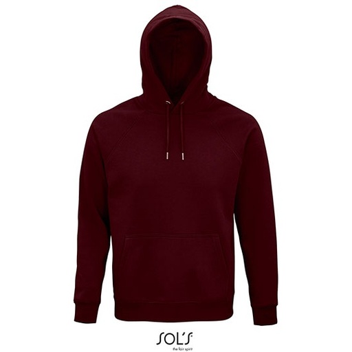 Bluza Unisex Bawełna Organiczna Poliester Recykling L03568 - Burgundy