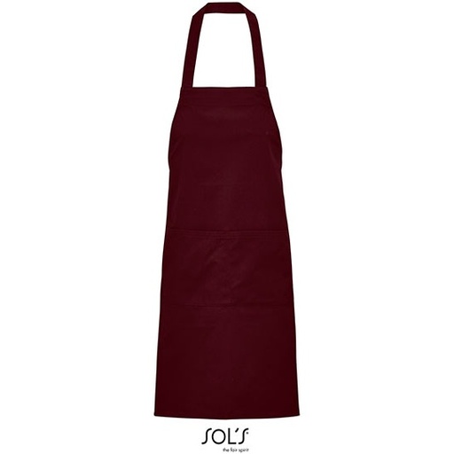 Fartuch unisex L03569 - Burgundy