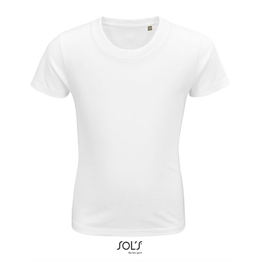 T-shirt Dziecięcy Klasyczny Bawełna Organiczna L03578 - White