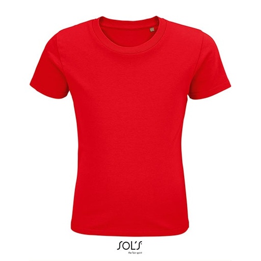 T-shirt Dziecięcy Klasyczny Bawełna Organiczna L03578 - Red