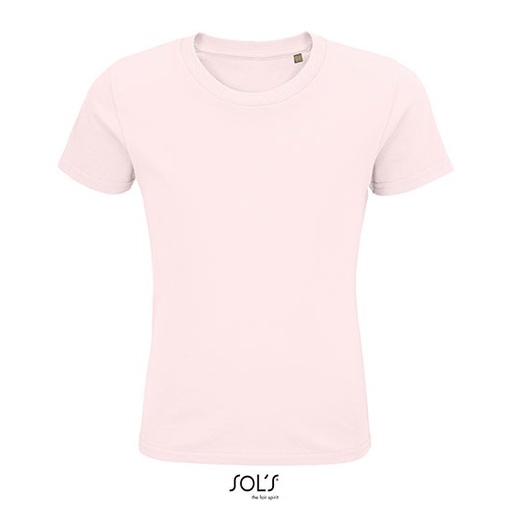 T-shirt Dziecięcy Klasyczny Bawełna Organiczna L03578 - Pale Pink